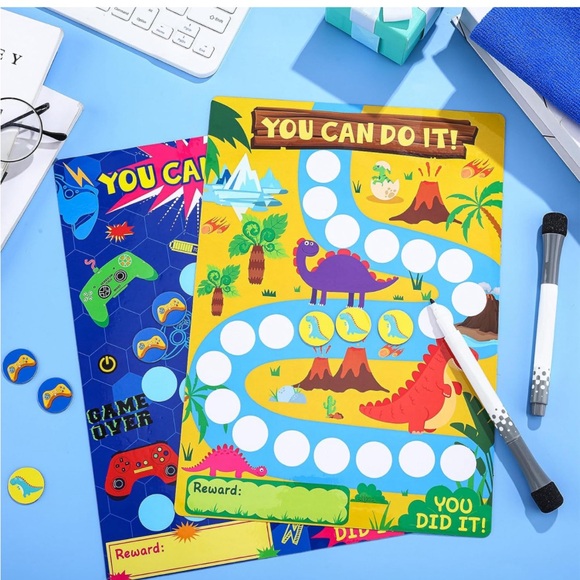 2Pcs Magnetic🧲DryEraseRewardChart📊4 Kids👦🏻👧🏻GoodBehaviorChart4Kids👦🏻👧🏻 - Picture 5 of 7